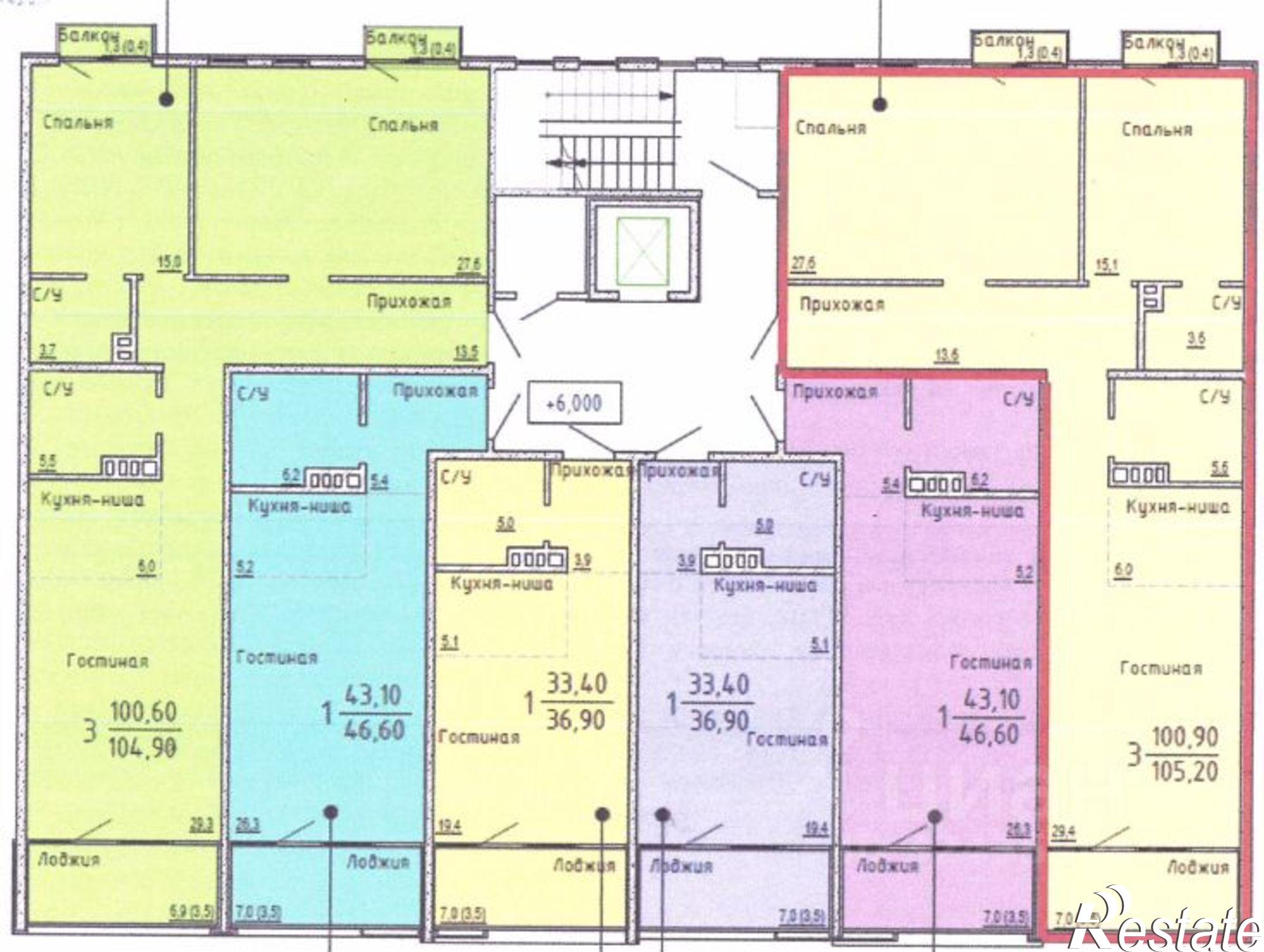 Купить квартиру за 13 125 000 рублей на Керчь г., Колхозная ул.