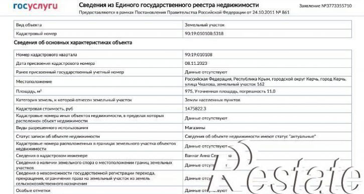 Земельный участок Чкалова, 162