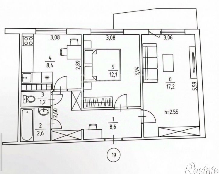 2-комн квартира ул Кирова, 107,  д. 107