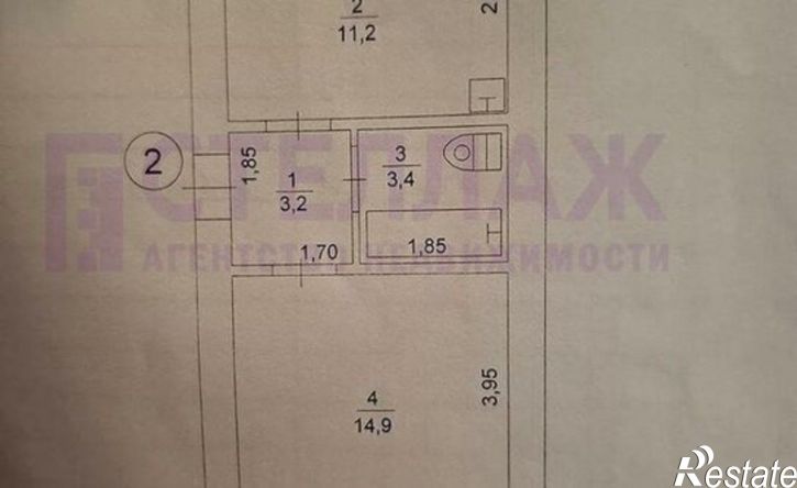 1-комн квартира ул Привокзальная площадь, 4,  д. 4