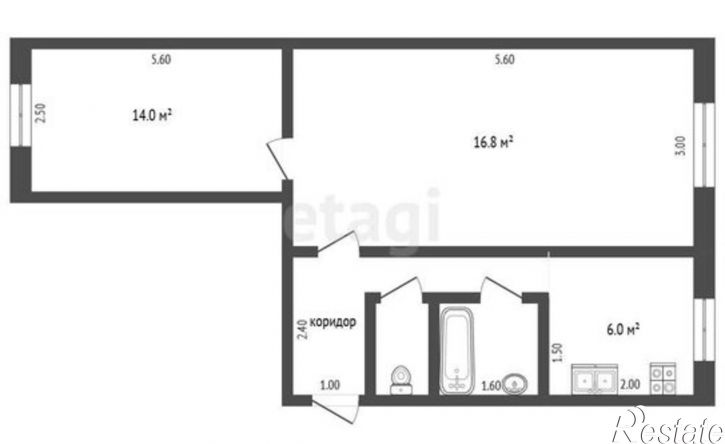 2-комн квартира улица Льва Толстого, 130,  д. 130