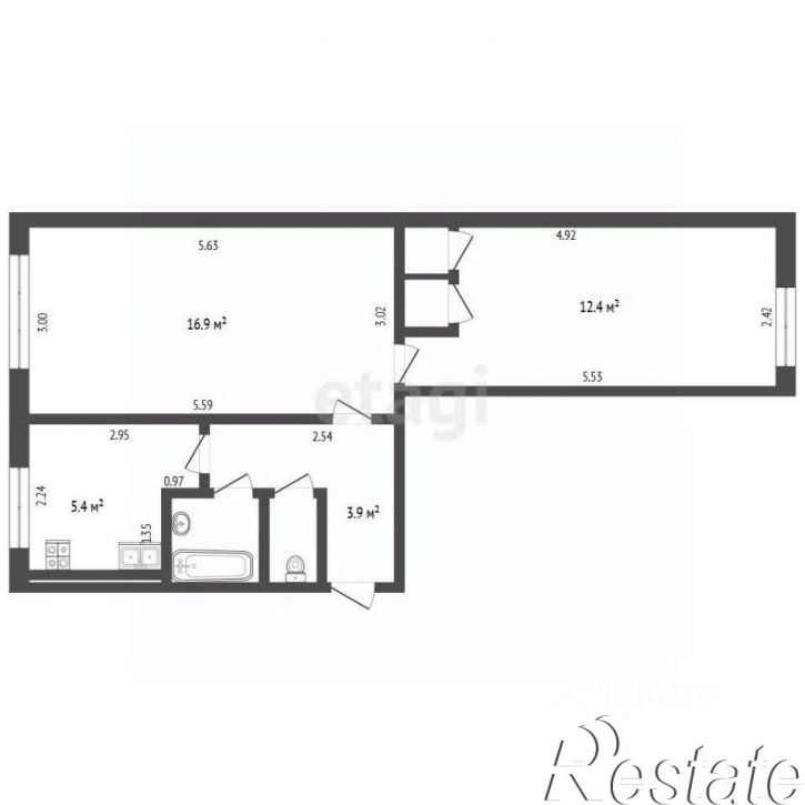 2-комн квартира улица Сморжевского, 4,  д. 4
